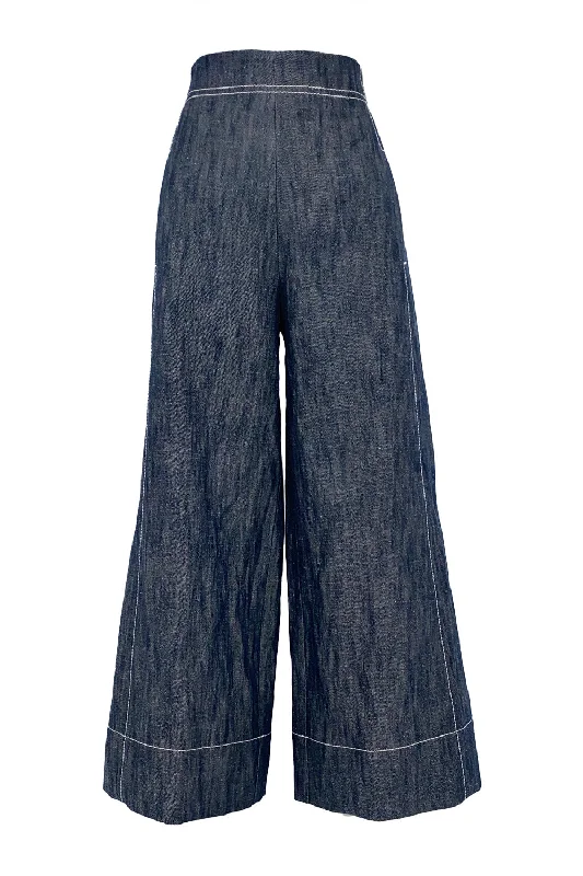 Wide Leg Crop Pant Classic Straight Pants