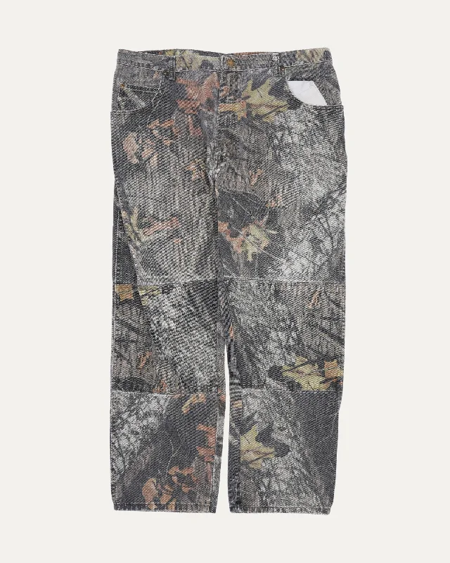 Mossy Oak Wrangler Double Knee Pants Trendy Wide-Leg Pants