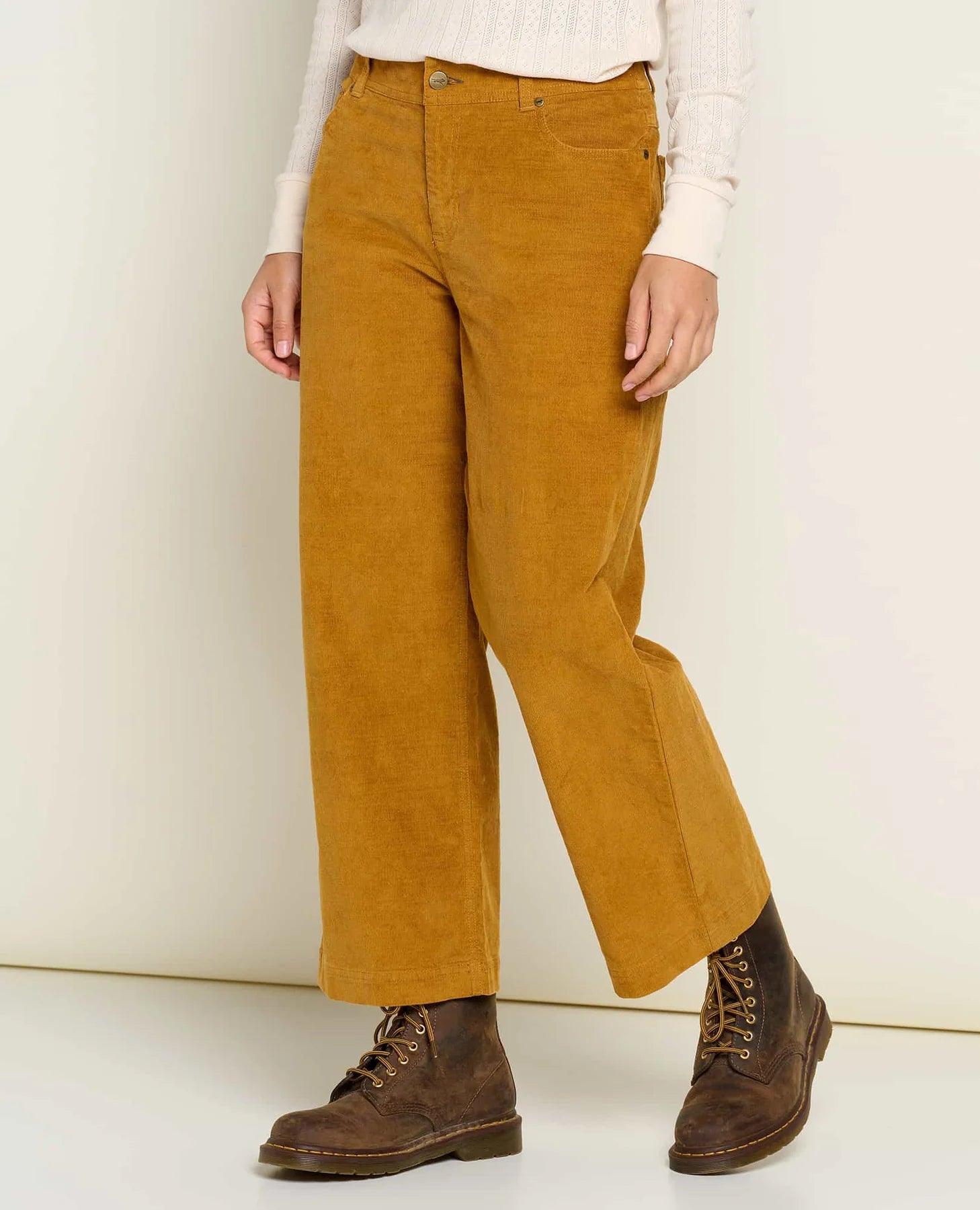 TOAD&CO KARUNA CORD WIDE PANT Stylish Paperbag Waist Pants