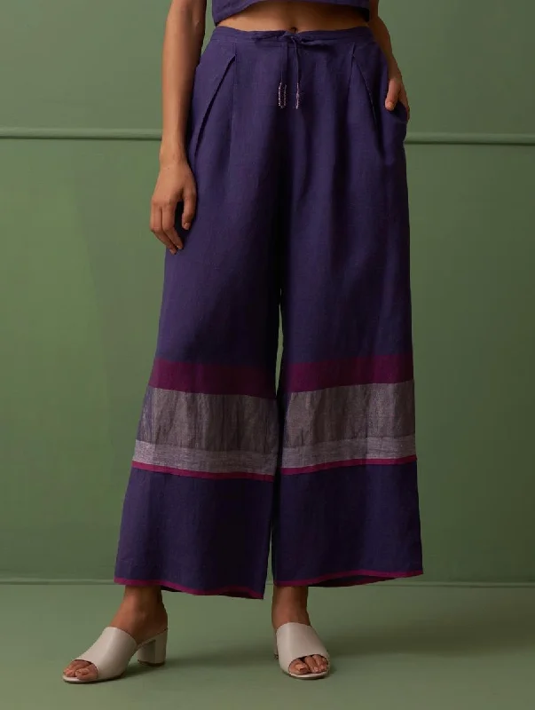 Reha Palazzo Pants - Byzantium Classic Pleated Pants