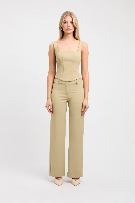Ariel Low Rise Pant Slim Fit Casual Pants