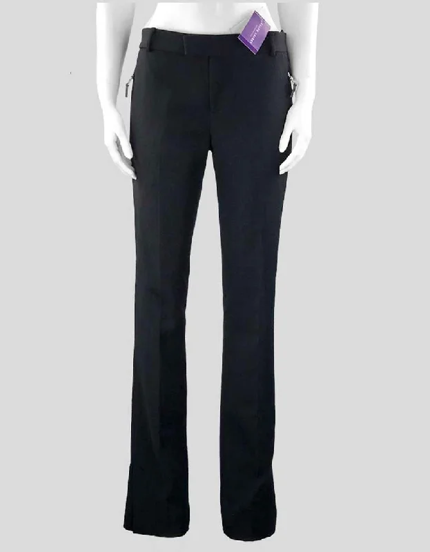 Ralph Lauren Purple Label Flat Front Pants w/ Tags - 8 US Comfortable Denim Leggings