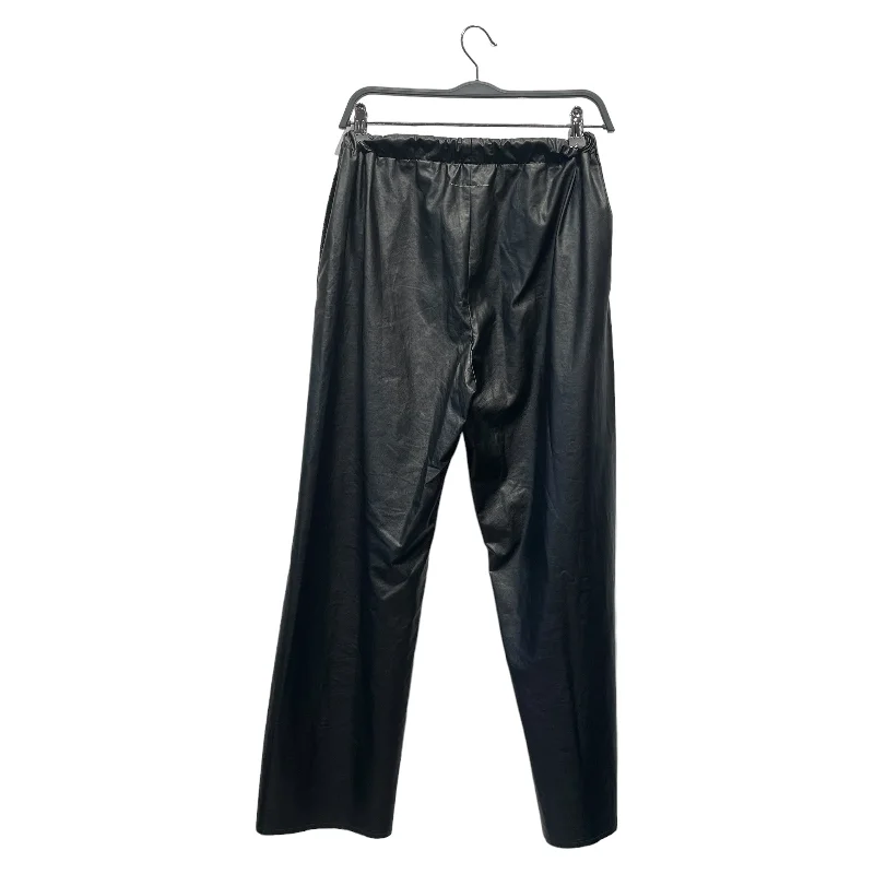MM6/Wide Leg Pants/38/Leather/BLK/ Casual Skinny Fit Pants