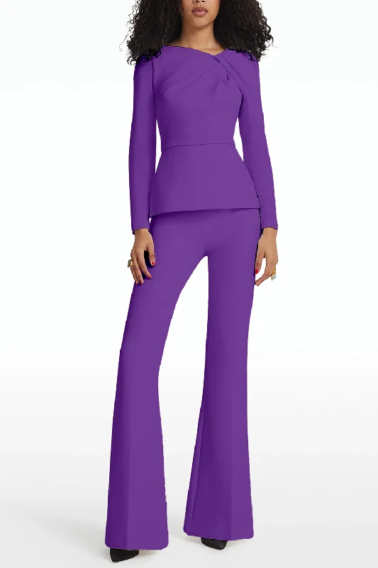 ALEXA PANT - LILAC Relaxed Casual Leggings