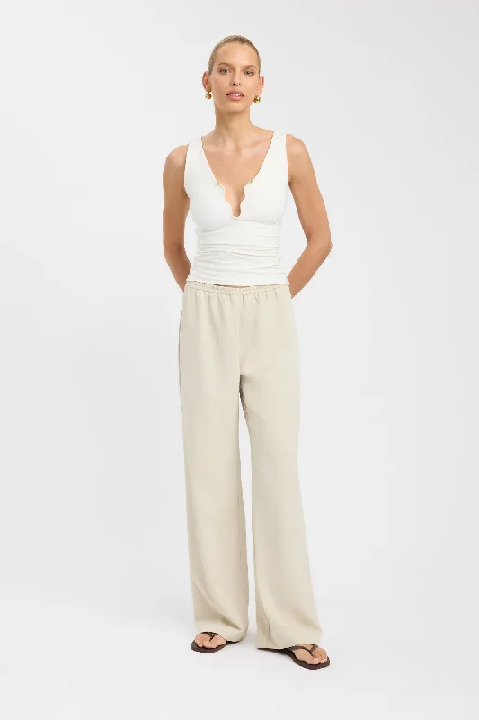 Opal Wide Leg Pant Fashionable Button-Up Pants