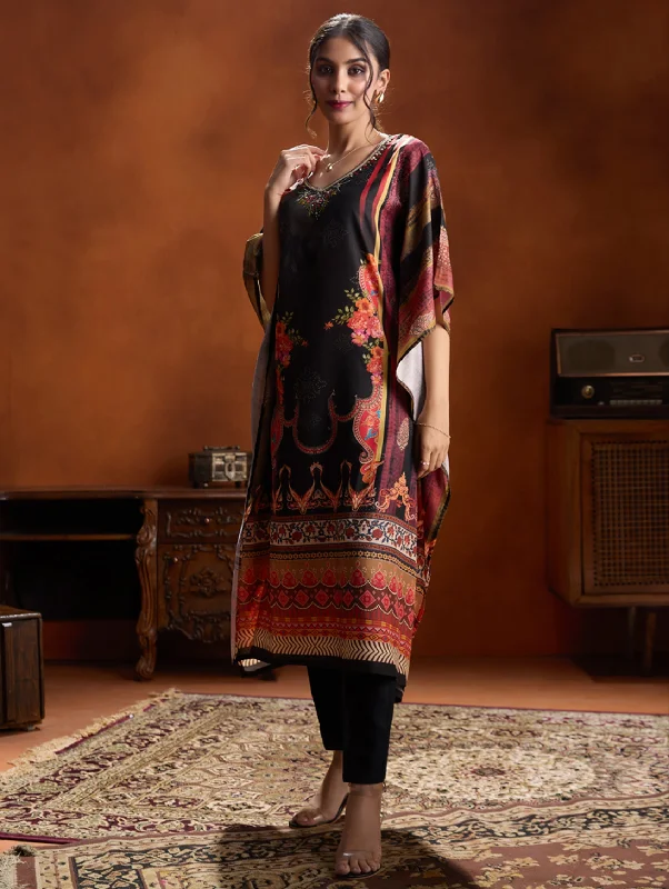 Digitally Printed Muslin Kaftan Pants Set 4092 Comfortable Maternity Pants