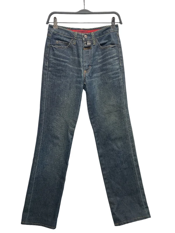 MARITHE FRANCOIS GIRBAUD/Skinny Pants/28/Denim/NVY/DARK WASH Trendy Wide-Legged Trousers