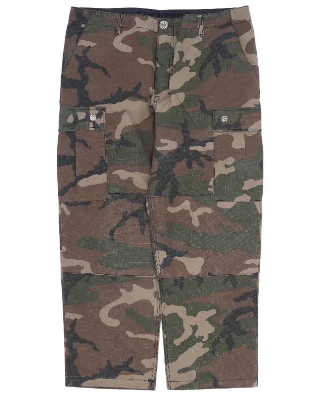 Camo Cargo Pants Cozy Knit Pants