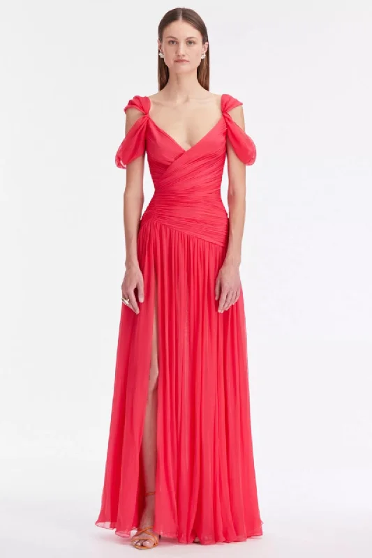 Bettina Chiffon Maxi Dress Elegant Lace Maxi Dress