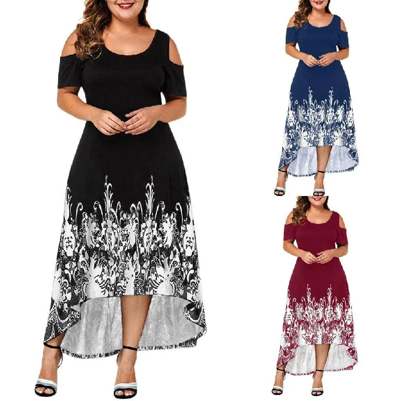 Evening Party Summer Plus Size Maxi Dress Women XL Short Classic V-Neck Maxi Dress