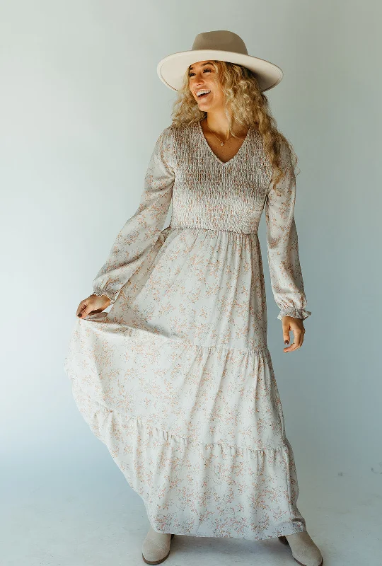 DESTASH In Full Bloom Maxi Dress M Fashionable High-Low Maxi Dress