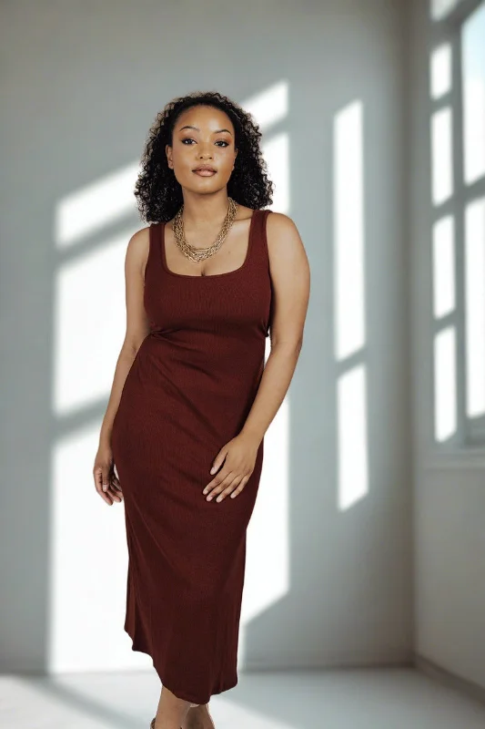 Egyptian Embers Maxi Dress Comfortable Maxi Dress with Belt