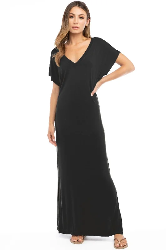 Everyday T Maxi Dress Elegant Velvet Maxi Dress