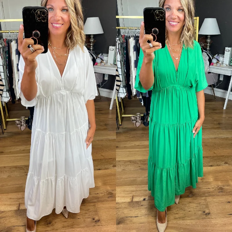 Feels Good To Love Tiered Maxi Dress - Multiple Options Comfortable Flowy Maxi Dress