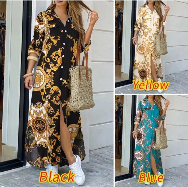 Floral Maxi Dress Bohemian Beachwear Cozy Knit Maxi Dress