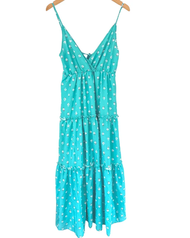 Light Summer Ikat Frill Trim Tassel Tie Back Maxi Dress Comfortable Maxi Dress with Slits Light Summer Ikat Frill Trim Tassel Tie Back Maxi Dress Comfortable Maxi Dress with Slits