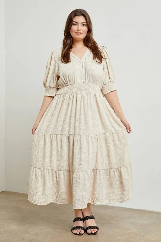 The Ruth texture floral Maxi Dress Stylish Longline Maxi Dress