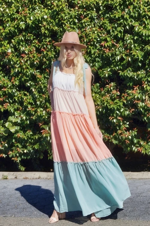 Sheer As I Wander Maxi Dress Fashionable Printed Maxi Dress