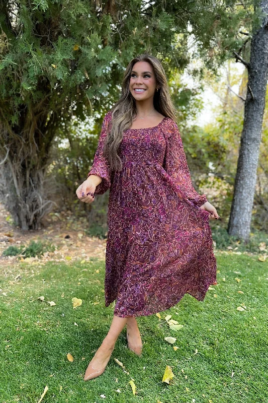 Snowy Florals Maxi Dress Fashionable Button-Down Maxi Dress