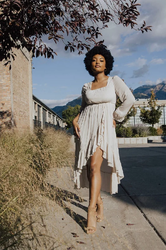 Winter Maxi Dress Trendy Fit-and-Flare Maxi Dress
