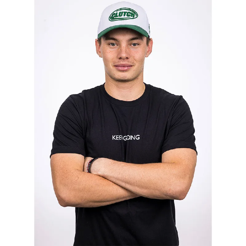 BCLUTCH PREMIUM KEEP GOING BLACK T SHIRT Terry Blend Velvet Blend Canvas Blend