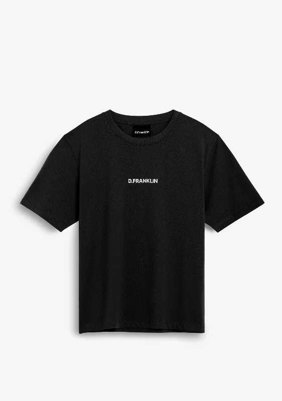 Binary Tee Black Rayon Fabric Velvet Fabric Corduroy Fabric