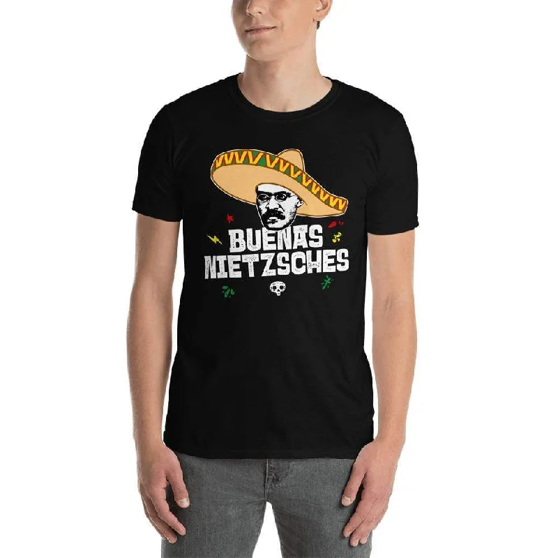 Buenas Nietzsches - Premium T-Shirt Graphic Embroidered Appliqued