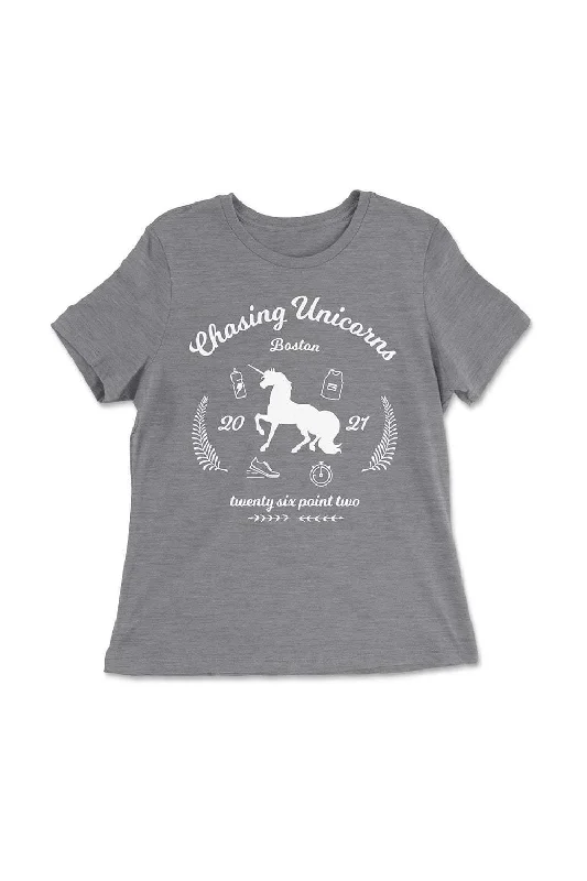 Chasing Unicorns Women's T-shirt Hooded Caped Shawl Collar