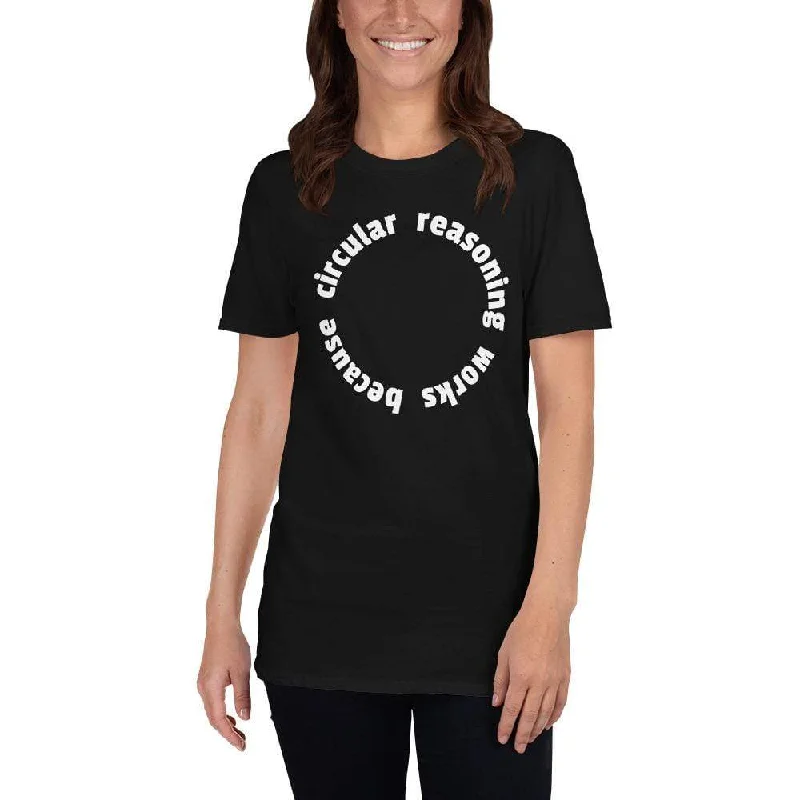 Circular reasoning works - Premium T-Shirt Fitted T-Shirt Seamless Stretchy