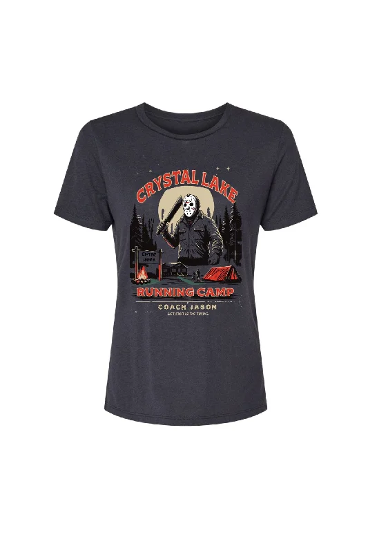 Crystal Lake Running Camp Women's T-shirt Houndstooth Herringbone Solid