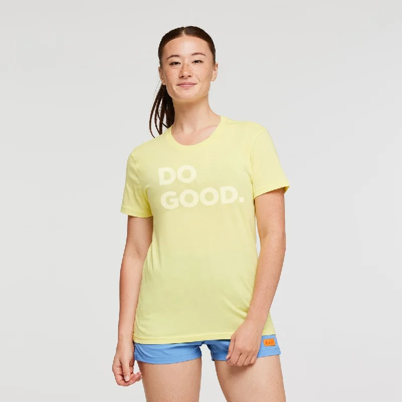 Do Good T-Shirt - Womens Lace Blend Ribbed Blend Corduroy Blend