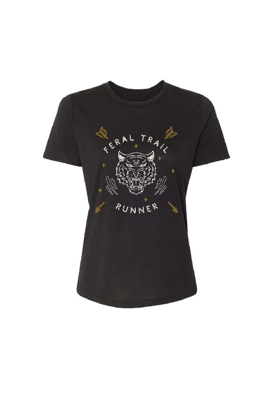 Feral Trail Runner Women's T-shirt Terry Blend Velvet Blend Canvas Blend