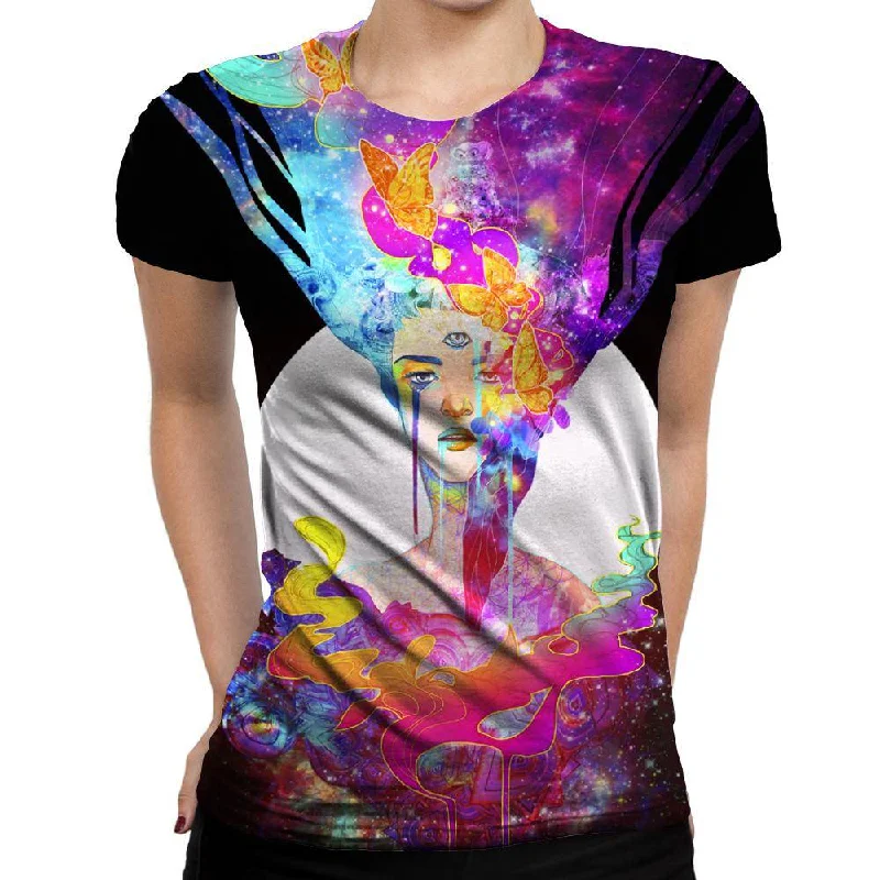Free Your Mind Women's  T-Shirt Cotton Fabric Linen Fabric Terry Fabric