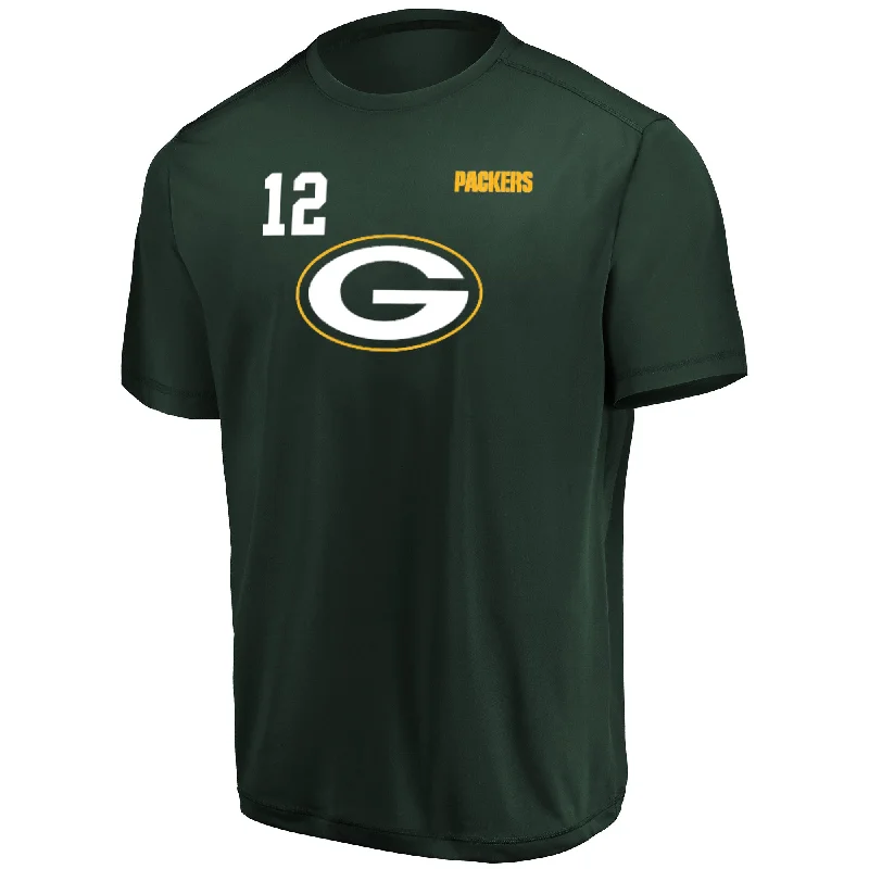 Green Bay Packers Aaron Rodgers #12 League Leader Shirt Seamless Knitted Crochet