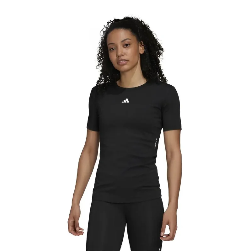 Techfit Training T-Shirt Notch Collar Peter Pan Collar Cowl Neck