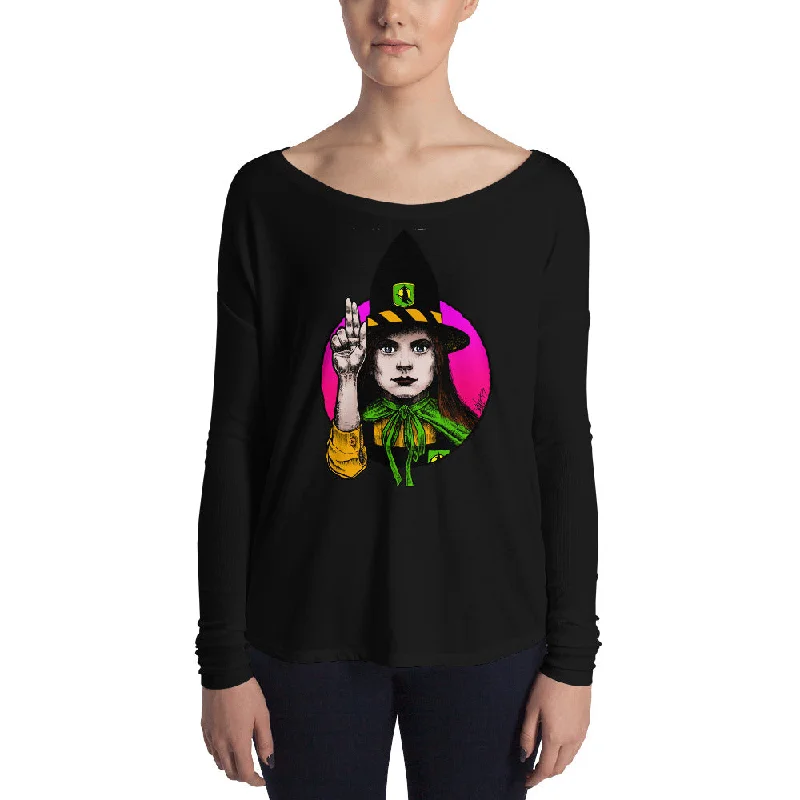 Halloween Saints Series 2 - ALT - Mildred Hubble Ladies' Long Sleeve Tee Anti-Shrink Durable Soft