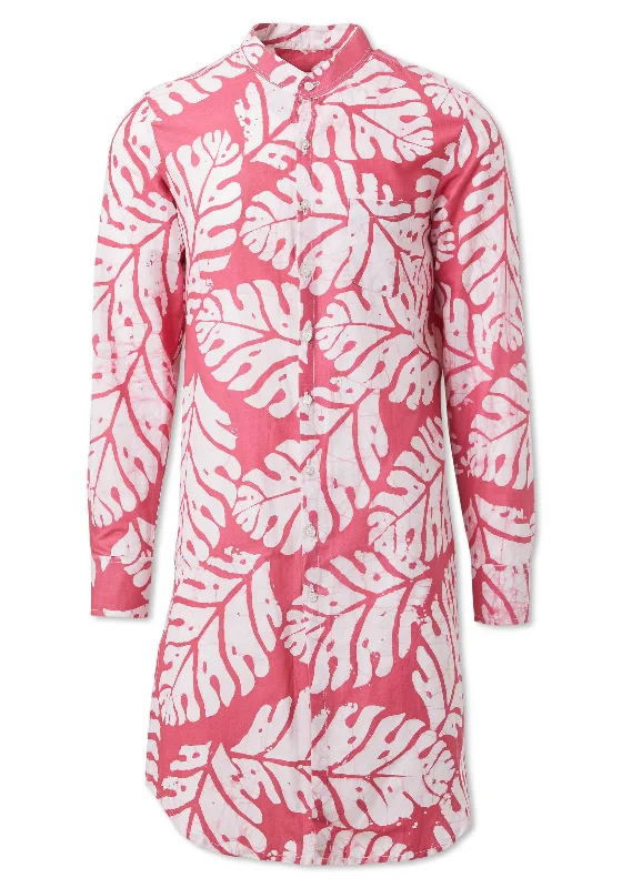 Hand-Batik Cotton Stanley Shirt Silk Blend Satin Velvet