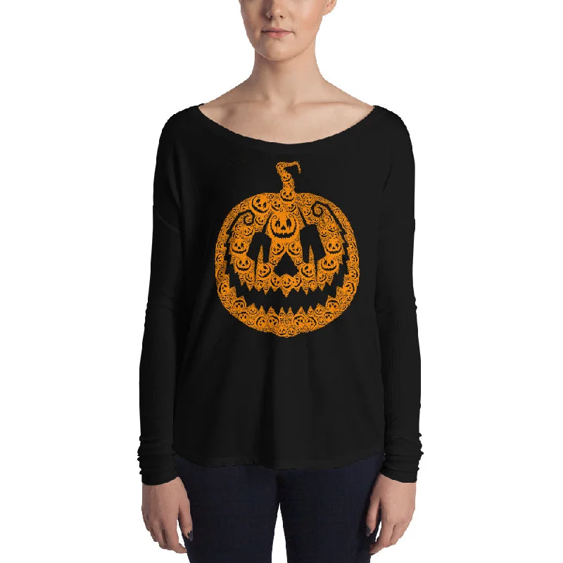 Jack of 1000 Faces Ladies' Long Sleeve Tee Elegant Classic Vintage