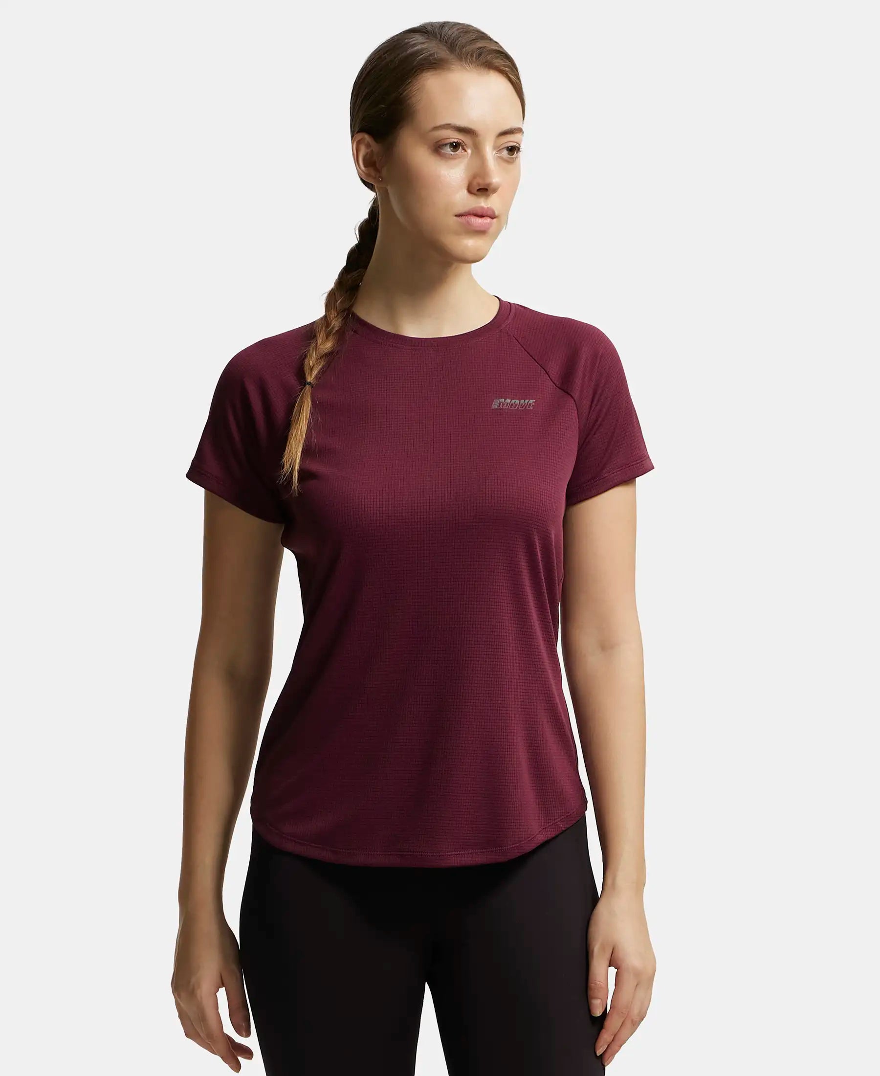 Microfiber Fabric Relaxed Fit Half Sleeve Breathable Mesh T-Shirt - Grape Wine Rayon Velvet Corduroy Microfiber Fabric Relaxed Fit Half Sleeve Breathable Mesh T-Shirt - Grape Wine Rayon Velvet Corduroy