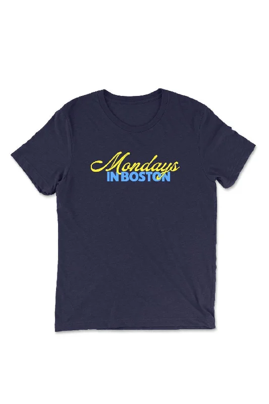 Mondays In Boston T-shirt Cashmere Blend Cotton Blend Poly Blend