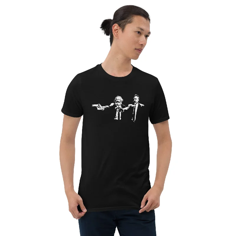 Philo Fiction - Marx & Nietzsche - Premium T-Shirt Plaid T-Shirt Polka Dot Checkered