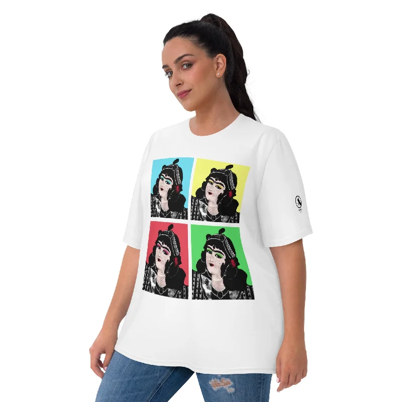 QAJAR Premium Women's T-shirt Zippered Buttoned Snapped