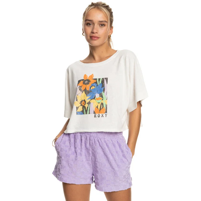 Roxy Tiki & Surf T-Shirt Collared Crew Neck Turtle Neck