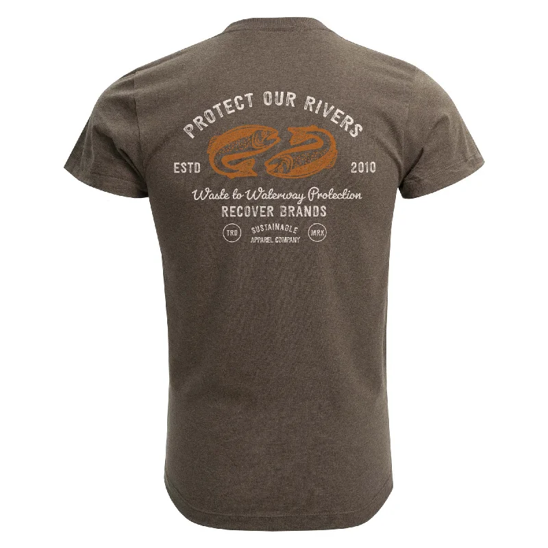 RS100 - Protect Our Rivers Unisex Classic Short Sleeve T-Shirt Striped Floral Plaid