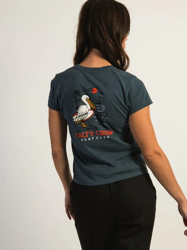 SALTY CREW SURF CHECK MODERN TEE Graphic T-Shirt Round Neck Polyester