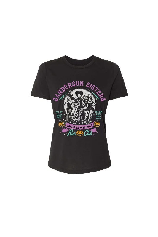 Sanderson Sisters Run Club Women's T-shirt Layered Multi-layer Single Layer