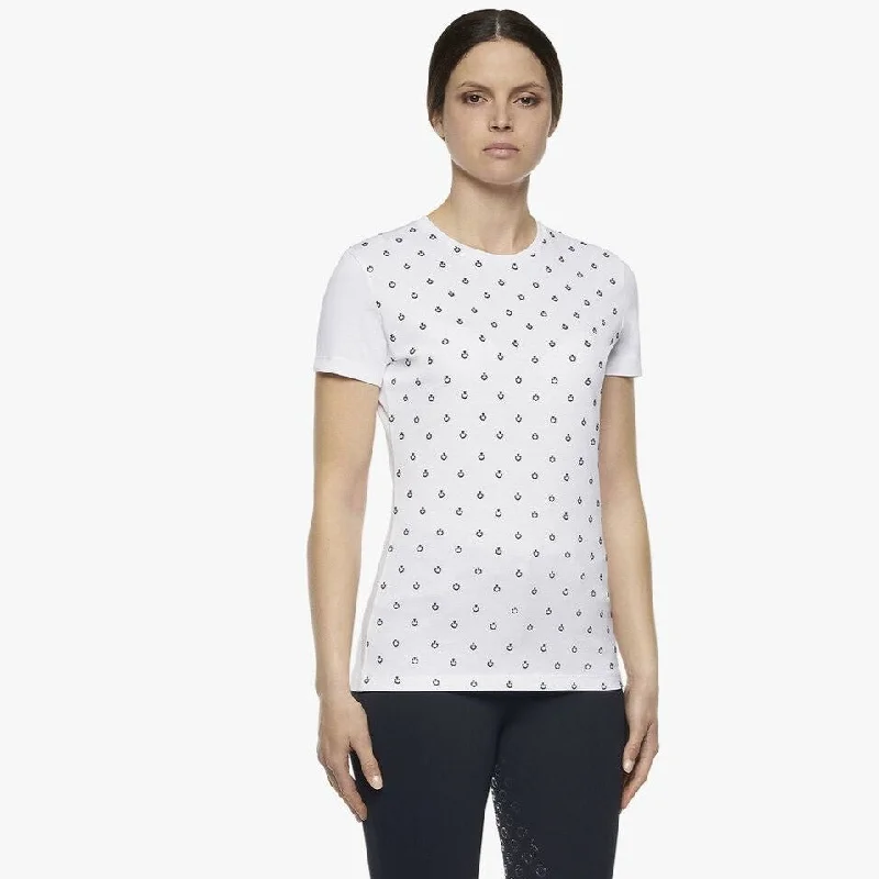 Cavalleria Toscana Mini CT Flock T-Shirt Rayon Velvet Corduroy