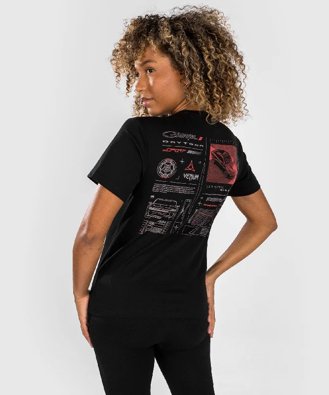 Venum x Dodge Banshee Women's T-Shirt - Black Thin T-Shirt Open Front Quick Dry