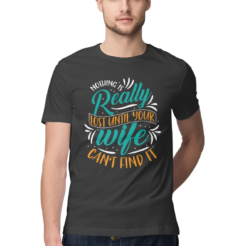 Wife - Unisex/Men's T-shirt Chenille Blend Fleece Blend Nylon Blend