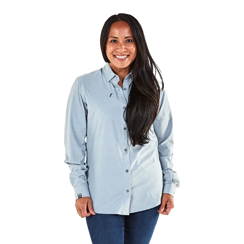 Women's Naturalist Woven Long Sleeve Shirt Graphic Embroidered Appliqued
